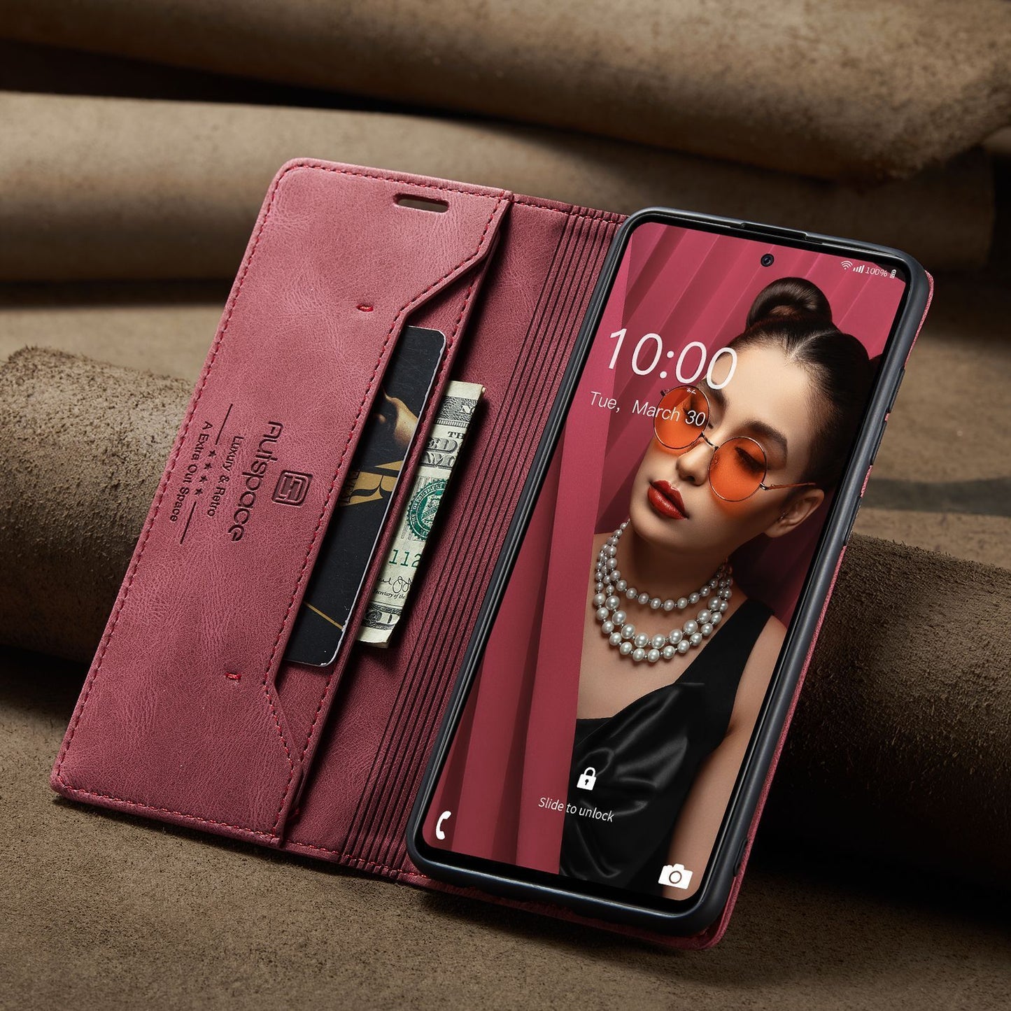 For Samsung A14 A53 A13 A54 52Luxury Retro Leather Wallet Case Phone Stand Cover