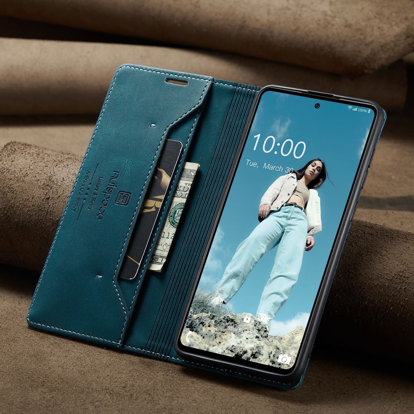 For Samsung A14 A53 A13 A54 52Luxury Retro Leather Wallet Case Phone Stand Cover