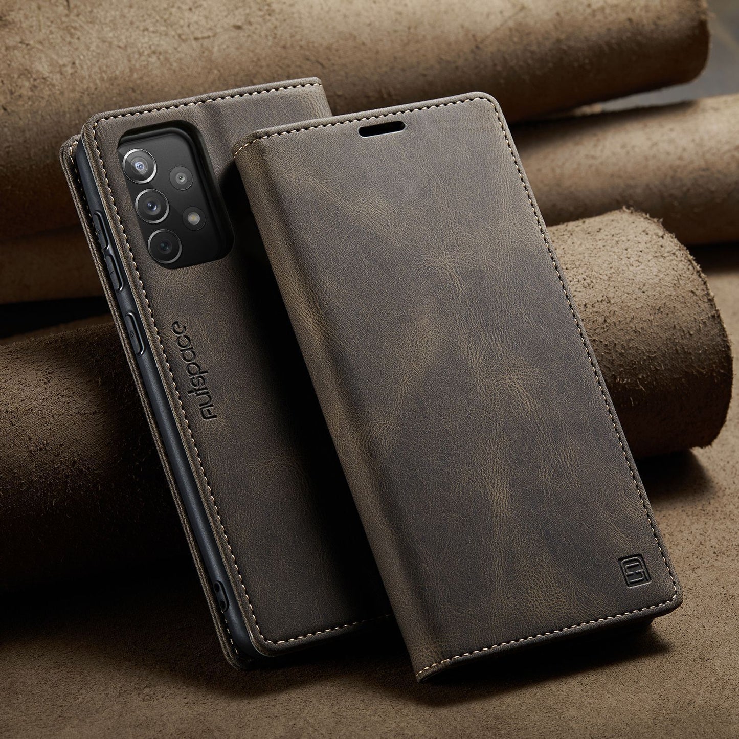 For Samsung A14 A53 A13 A54 52Luxury Retro Leather Wallet Case Phone Stand Cover