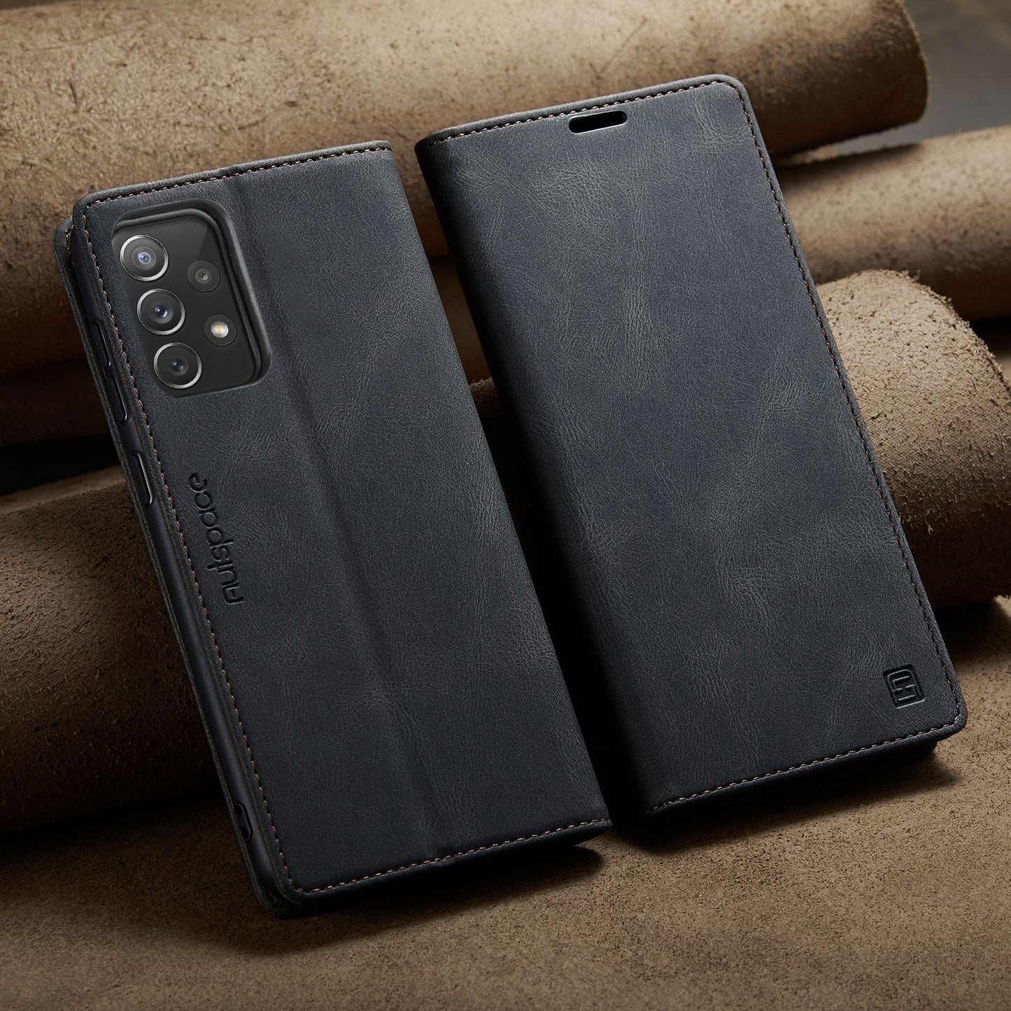 For Samsung A14 A53 A13 A54 52Luxury Retro Leather Wallet Case Phone Stand Cover