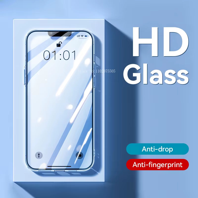 3Pcs HD Glass Screen Protector for Iphone 15 14 13 12 11 Pro Max Full Screen Tempered Glass Protection for Iphone 15