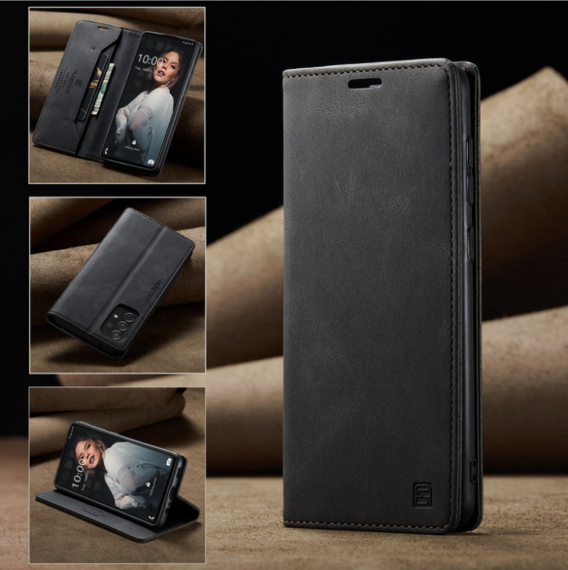 For Samsung A14 A53 A13 A54 52Luxury Retro Leather Wallet Case Phone Stand Cover