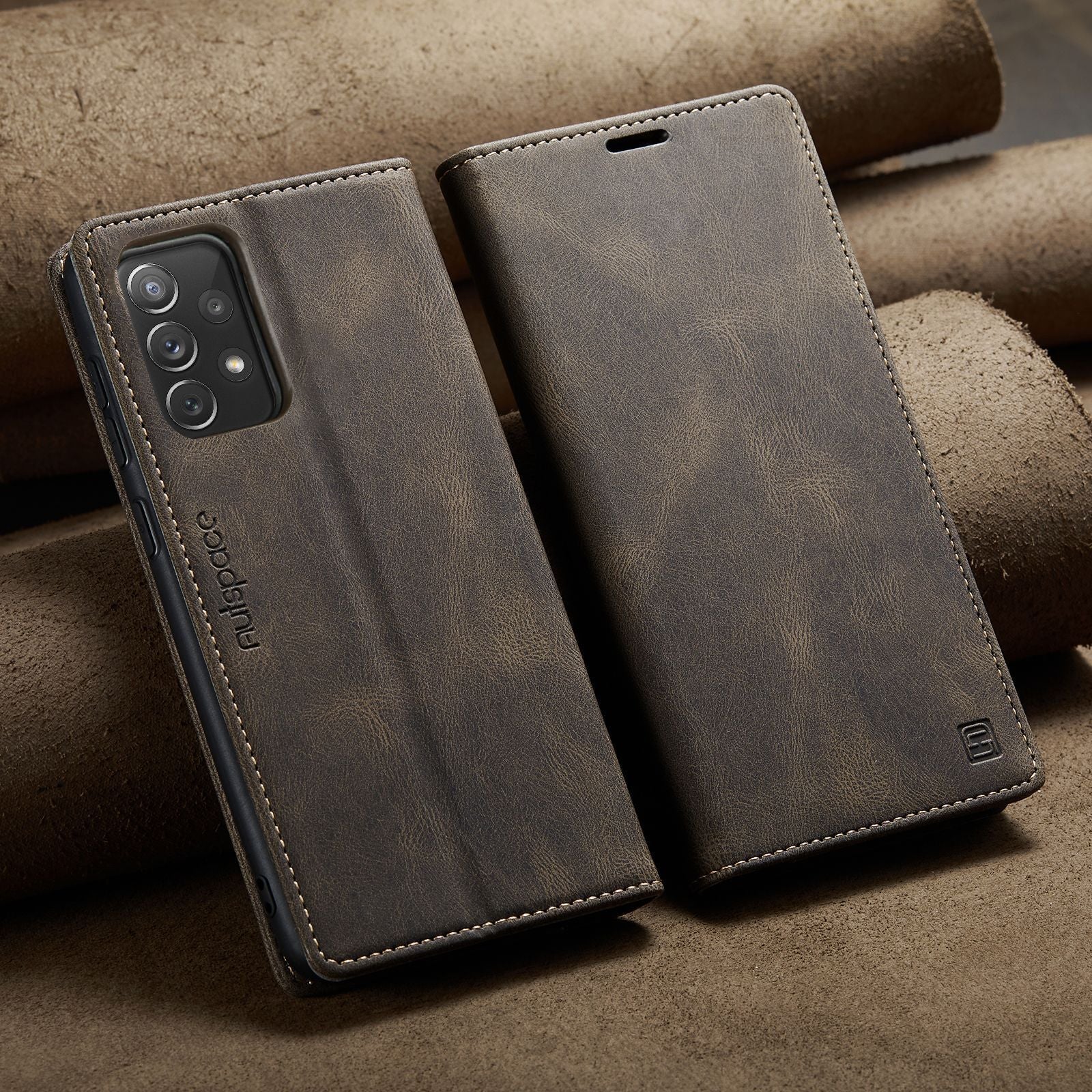 For Samsung A14 A53 A13 A54 52Luxury Retro Leather Wallet Case Phone Stand Cover
